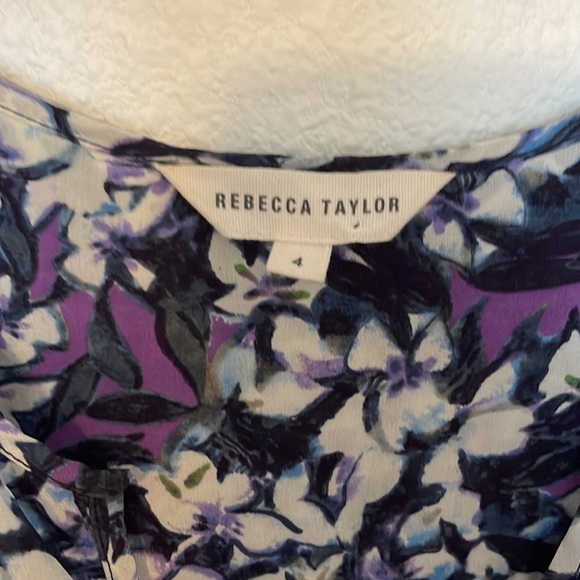 Rebecca Taylor| Silk Shift Dress| Multi color size 4 - Picture 6 of 10